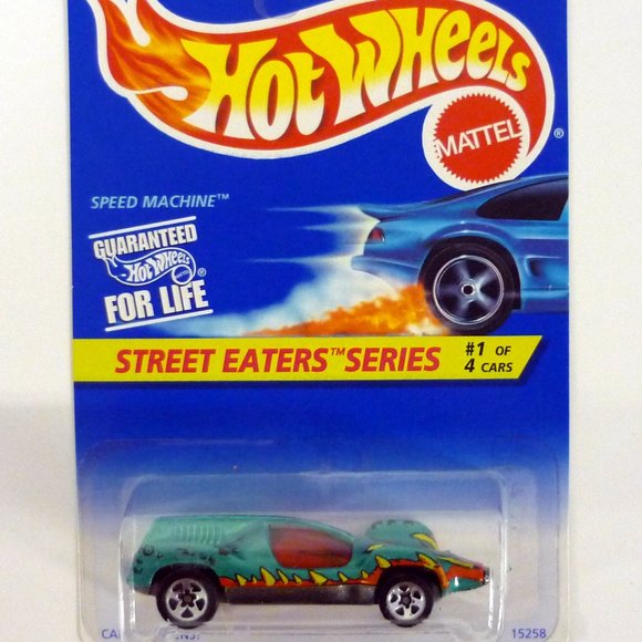 Hot Wheels Speed Machine #412 Street Eaters Series #1 of 4 Green Die-Cast 1996 - Picture 1 of 1